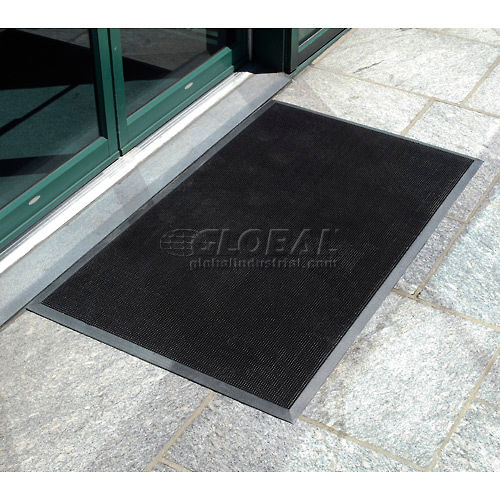 Apache Mills® Black 3' x 5' Tire Tuff™ Mission Outdoor Door Mat at