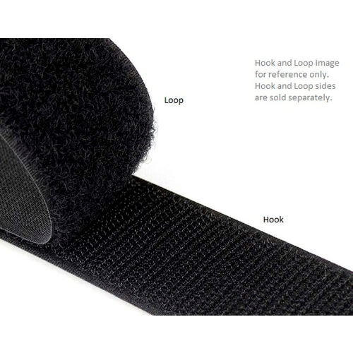 Bande Velcro Crochet Rugueux Mâle Noir Couture 2 Cm De Haut