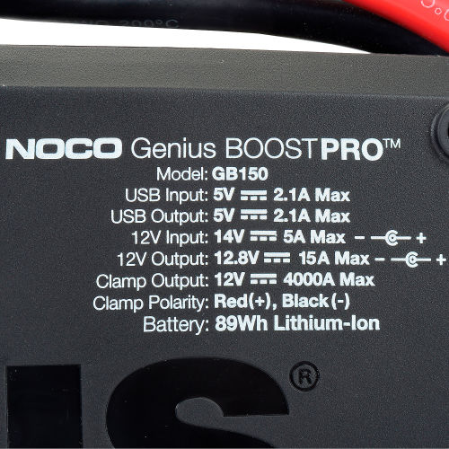 NOCO Genius Boost PRO 3000 Amp UltraSafe Lithium aller Starter