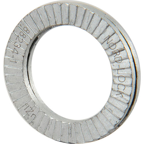 Nord-Lock 1530 Wedge rondelle-frein-acier carbone - flocon de Zinc enduit  Pkg - M12 - 10