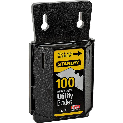 Stanley 11-921A Heavy Duty Utility Blades W/ Dispenser (100 Pack)