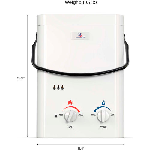 Eccotemp L5 Portable Tankless Water Heater | B0015589 - GLOBALindustrial.ca