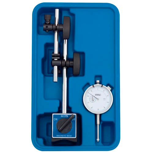 85 lb 0.0005 Indicator Resolution Fowler 54-585-250 Articulating Magnetic Base and Indi-X Blue Fraction Electronic Indicator Set Pull Magnet 
