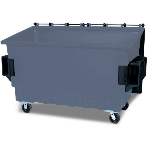 Toter FR020-00960 2 Cubic Yd. Forest Green Front End Loading Mobile Trash  Container / Dumpster (1000 lb. Capacity)