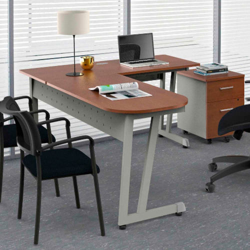 Linea italia l on sale shaped office desk