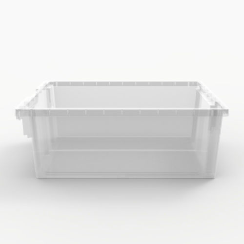 Luxor MBS-DR-8S4L-CL Mobile Bin Storage Unit - Double Row with Large and  Small Clear Bins