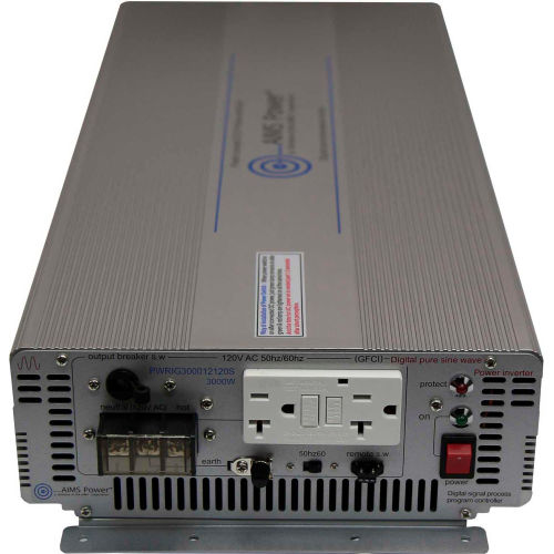 AIMS Power 3000 Watt Pure Sine Power Inverter with GFCI