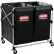 Rubbermaid® 1881781 (2) chariot pliable X-Cart à plusieurs compartiments pour le transport en vrac, capacité de 4 bushels