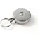 KEY-BAK #3 Retractable Key Reel with 24" Stainless Steel Chain Chrome Front 1.75" Steel Belt Loop