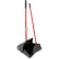 Ensemble balai et pelle à poussière Libman® 917 pour halls d'entrée professionnels - Couvercle fermé - Lot de 2