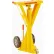 Vérin de stabilisation à cliquet Vestil™ pour remorque, roues en caoutchouc dur, capacité de levage de 40 000 lb