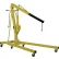 Grue d'atelier hydraulique Vestil™ à pompe pneumatique et manuelle, avec pieds repliables, capacité de 2 tonnes