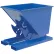 Vestil™ Steel Light Duty D-Style No Bump & Dump Hopper, 1/2 Cu. Yd., 2000 lb. Capacity, Blue