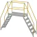 Vestil™ 6 Step Aluminum Crossover Ladder, 128" L x 29-1/4"W x 103"H