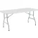 Interion® Plastic Folding Table, 30" x 60", White