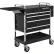 Chariot à outils Global Industrial™ Professional à 5 tiroirs avec plateau verrouillable, noir
