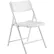 Chaise pliante en polypropylène haut de gamme National Public Seating® - Série Airflex, blanche - Lot de 4