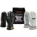 Kit PIP ESP, 1 paire de gants ESP noirs, 1 paire de gants en cuir de chèvre, Classe 00, Taille 8