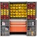 Global Industrial™ Security Work & Storage Cabinet, 38"Wx24"Dx72"H, 94 bins, 3 drawer sizes