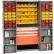 Global Industrial™ Security Work & Storage Cabinet, 38"Wx24"Dx72"H, 2(5"H) & 1(14"H) drawers