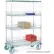 chariotNexel® étagères, chromé, 36" de largeur x 24" de profondeur x 81" de hauteur, roulettes à patins en caoutchouc, 2 fixes, 2 pivotantes