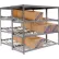 Rayonnage à flux continu Global Industrial™ à double profondeur, 5 niveaux, 96" de largeur x 72" de profondeur x 84" de hauteur