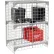 Global Industrial™ 1-Tier 2 Door Wire Mesh Security Locker, 36"Wx24"Dx48"H, Gray, Unassembled