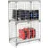 Global Industrial™ 1-Tier 2 Door Wire Mesh Security Locker, 36"Wx24"Dx60"H, Gray, Unassembled