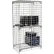 Global Industrial™ 1-Tier 2 Door Wire Mesh Security Locker, 36"Wx24"Dx72"H, Gray, Unassembled