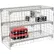 Global Industrial™ 1-Tier 2 Door Wire Mesh Security Locker, 48"Wx24"Dx36"H, Gray, Unassembled