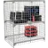 Global Industrial™ : casier de sécurité à 1 étage et 2 portes en treillis métallique, 48" L x 24" P x 60" H, gris, à monter