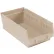 Bac de rangement emboîtable en plastique Global Industrial™, 6-5/8" de largeur x 11-5/8" de longueur x 4" de hauteur, beige - Lot de 12