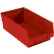 Bac de rangement emboîtable en plastique Global Industrial™, 6-5/8" de largeur x 11-5/8" de longueur x 4" de hauteur, rouge - Lot de 12