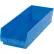 Global Industrial™ Plastic Nesting Storage Shelf Bin 6-5/8"W x 17-7/8"L x 4"H Blue - Pkg Qty 12