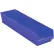 Bac de rangement emboîtable en plastique Global Industrial™, 6-5/8" de largeur x 23-5/8" de longueur x 4" de hauteur, bleu - Lot de 6