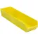 Bac de rangement emboîtable en plastique Global Industrial™, 6-5/8" de largeur x 23-5/8" de longueur x 4" de hauteur, jaune - Lot de 6