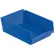 Bac de rangement emboîtable en plastique Global Industrial™, 8 3/8" de largeur x 11 5/8" de longueur x 4" de hauteur, bleu - Lot de 12