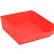 Global Industrial™ Plastic Nesting Storage Shelf Bin 11-1/8"W x 11-5/8"L x 4"H Red - Pkg Qty 12