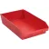 Bac de rangement emboîtable en plastique Global Industrial™, 11-1/8" de largeur x 17-7/8" de longueur x 4" de hauteur, rouge - Lot de 12