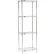 Étagère Nexel® 4, structure en fil métallique chromé, ensemble de base, 24" de largeur x 14" de profondeur x 74" de hauteur