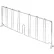 Nexel® Chrome Divider, 21"D x 8"H