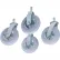 Nexel® Stem Casters Set of (4) 8" x 2.80" Full Pneumatic 1200 Lb. Capacity