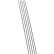 Moulure d'angle intérieur Palisade, 94" de long, finition nickel givré, lot de 5