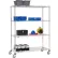 Nexel® 4 Shelf Truck, Stainless Steel, 36"Wx18"Dx69"H, Polyurethane Swivel Casters, 2 Brakes