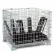 Global Industrial Folding Wire Container, 40"L x 32"W x 34-1/2"H, 5000 lb. Capacity, Gray