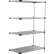 Nexel® étagères, rayonnage en acier inoxydable massif, module d'extension, 36" de largeur x 18" de profondeur x 63" de hauteur