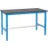 Paillasse de laboratoire réglable Global Industrial™, 72" x 30", bord de sécurité en phénolique, bleu