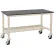 Établi de laboratoire mobile Global Industrial™, 60 x 36 pouces, bord de sécurité en phénolique, couleur beige