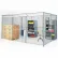 Global Industrial™ : pièce sécurisée à cloisons en treillis métallique, 10 x 10 x 8, avec toit – 3 côtés dotés d'une fenêtre