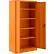 Global Industrial™ Emergency Preparedness Cabinet, 36"W x 18"D x 72"H, Unassembled, Orange